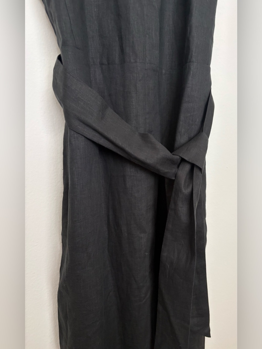 Equipment True Black Bellette 💯% Silk Button Front Dress With Belt Size S Sku#73 - Picture 2 of 11
